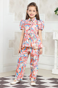 Lei-Chie Abstract Printed Party Wear Co-ord Set