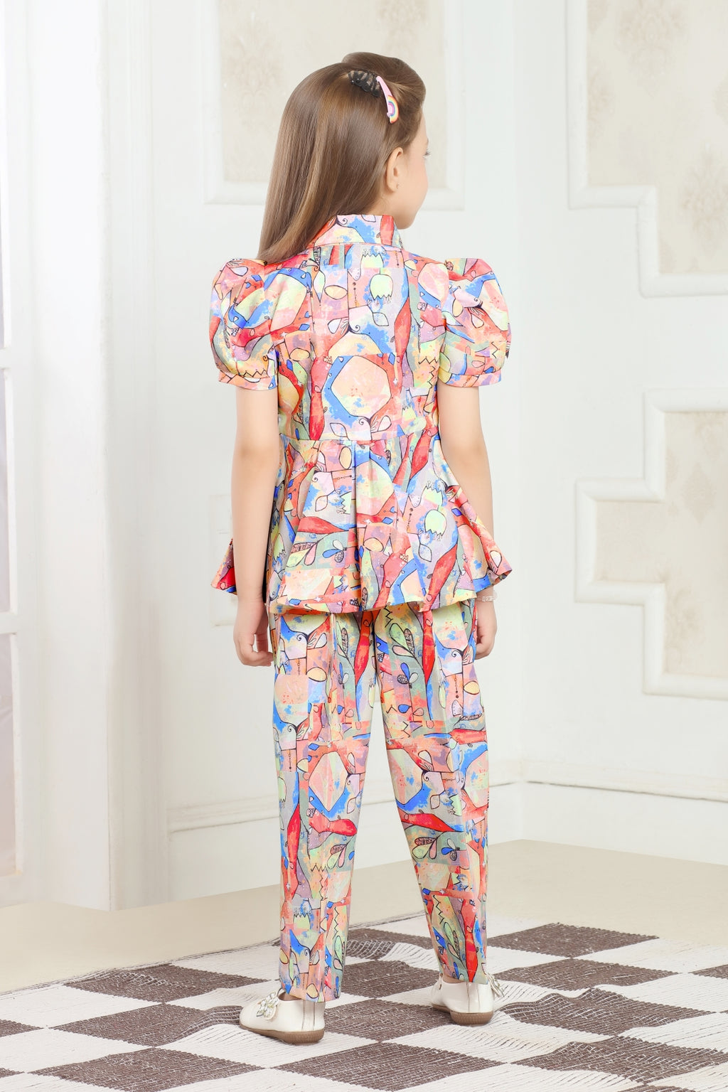 Lei-Chie Abstract Printed Party Wear Co-ord Set