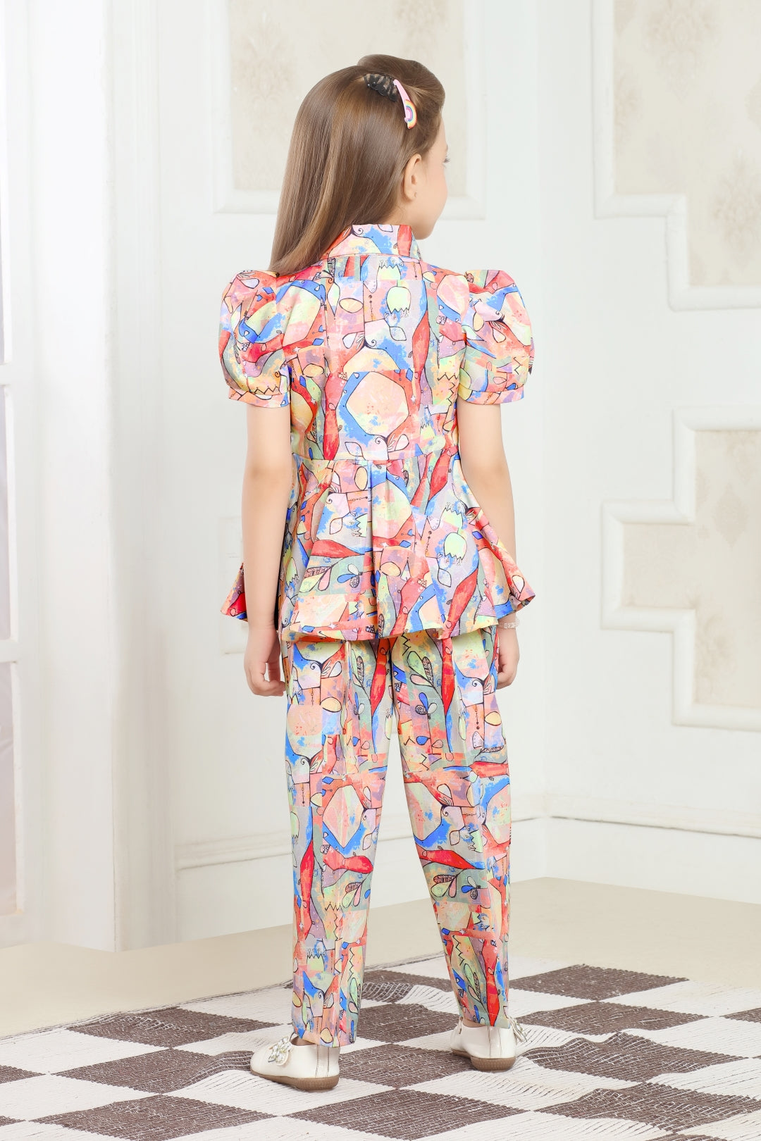 Lei-Chie Abstract Printed Party Wear Co-ord Set
