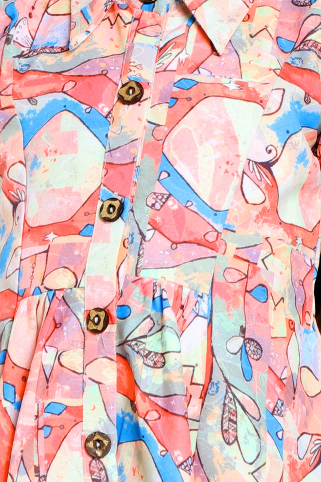 Lei-Chie Abstract Printed Party Wear Co-ord Set