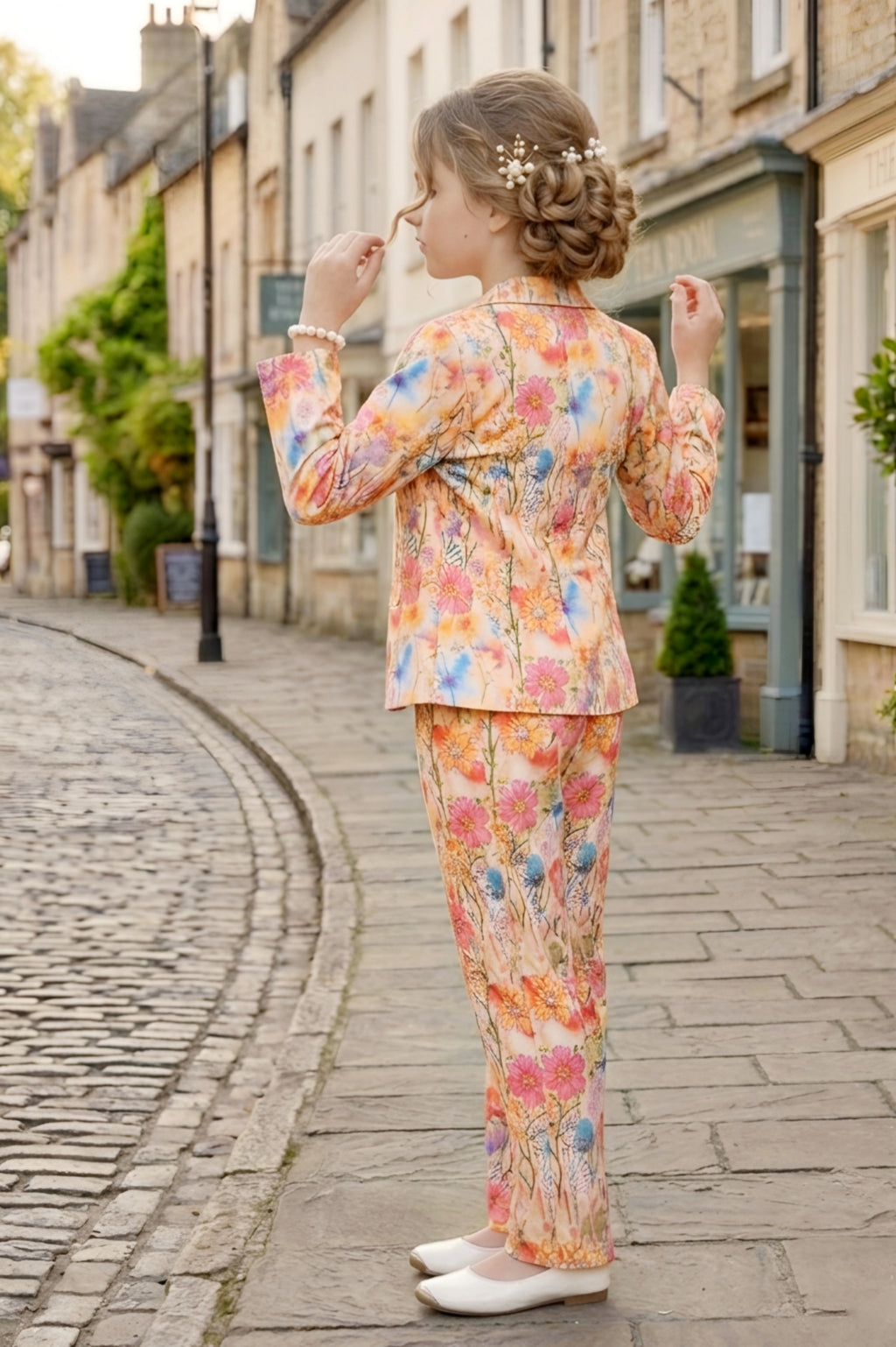 Lei-Chie Yellow 3-Piece Floral Print Designer Clothing Set