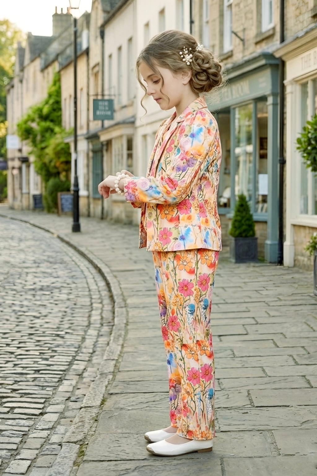 Lei-Chie Yellow 3-Piece Floral Print Designer Clothing Set