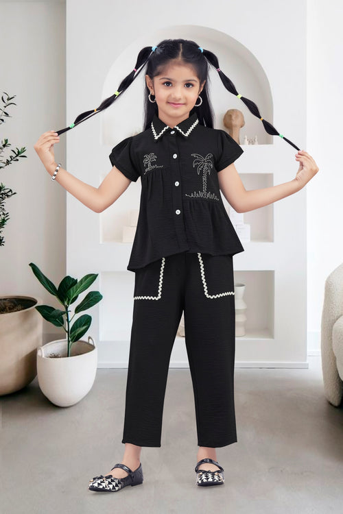 Chic Tropical Theme Girls Co-Ord Set