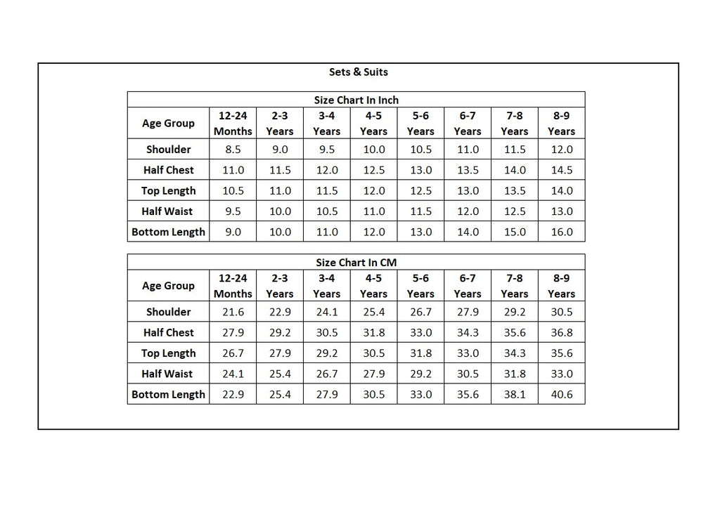 Embroidered Denim Co-ord Set for Girls - D.Blue