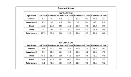 Blue Denim Frock with Pink Embroidery Design